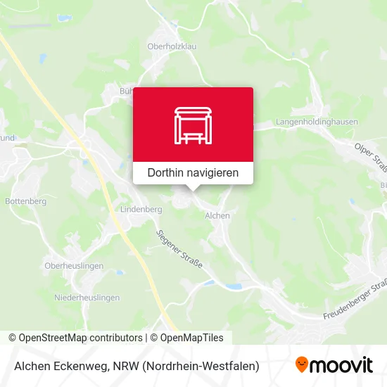 Alchen Eckenweg Karte