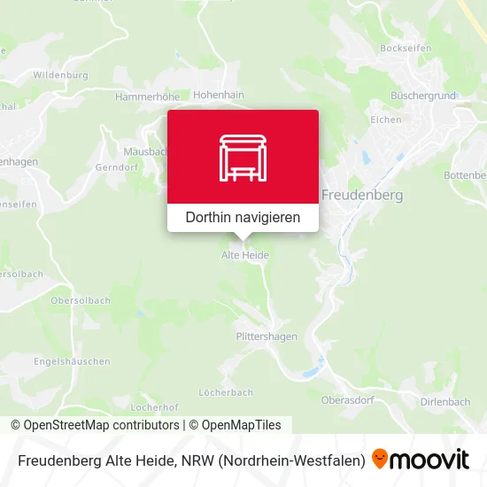 Freudenberg Alte Heide Karte