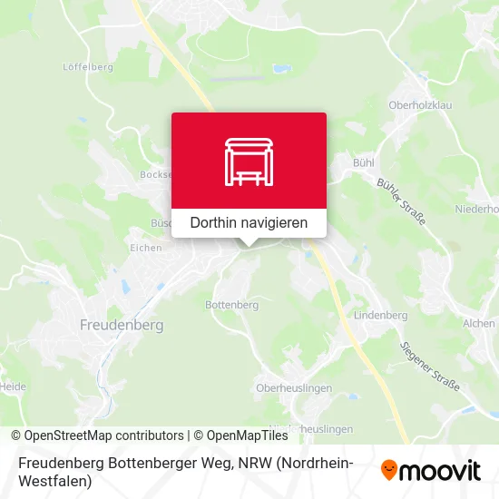Freudenberg Bottenberger Weg Karte