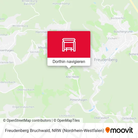 Freudenberg Bruchwald Karte