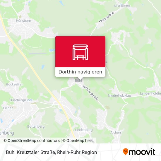 Bühl Kreuztaler Straße Karte