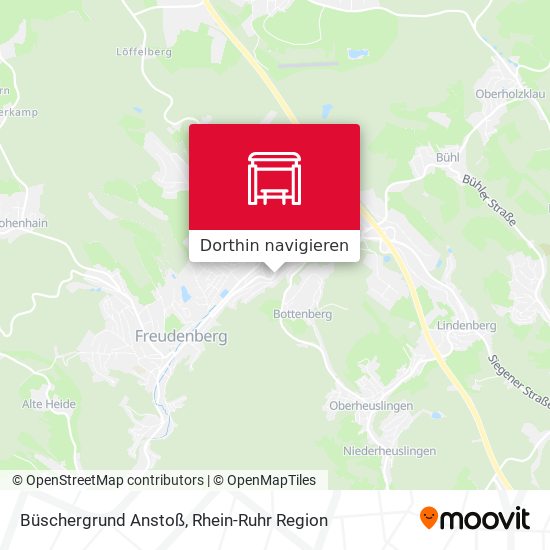 Büschergrund Anstoß Karte