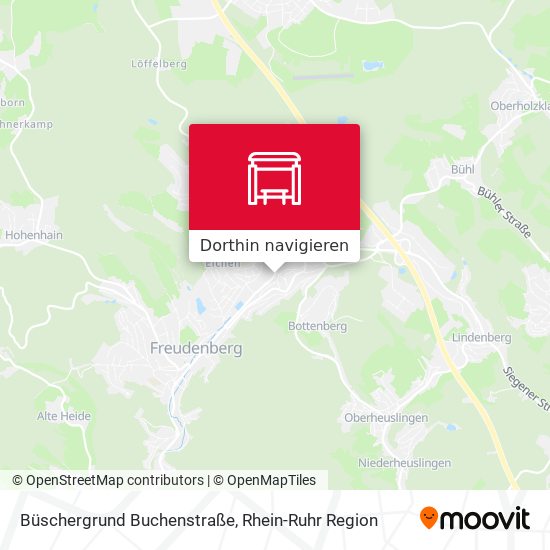 Büschergrund Buchenstraße Karte