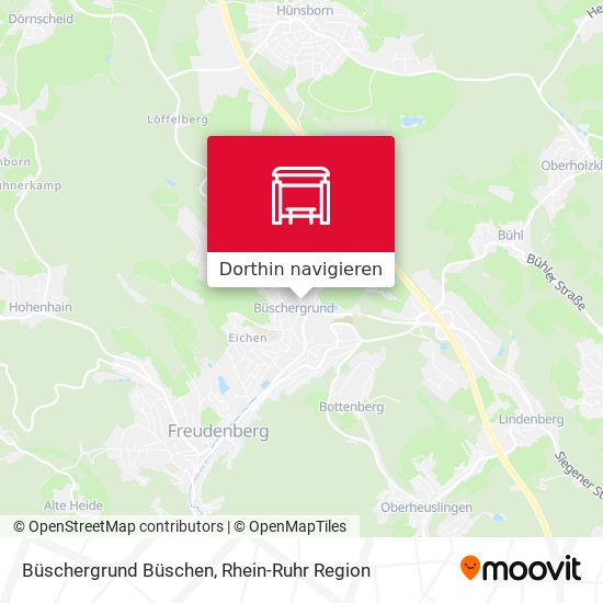 Büschergrund Büschen Karte