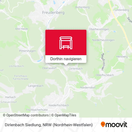 Dirlenbach Siedlung Karte