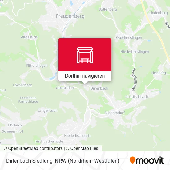 Dirlenbach Siedlung Karte