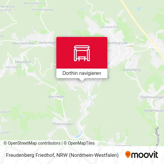 Freudenberg Friedhof Karte