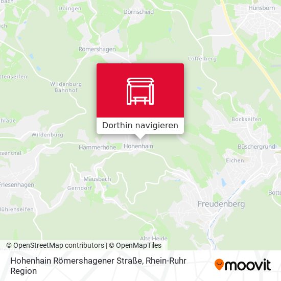 Hohenhain Römershagener Straße Karte