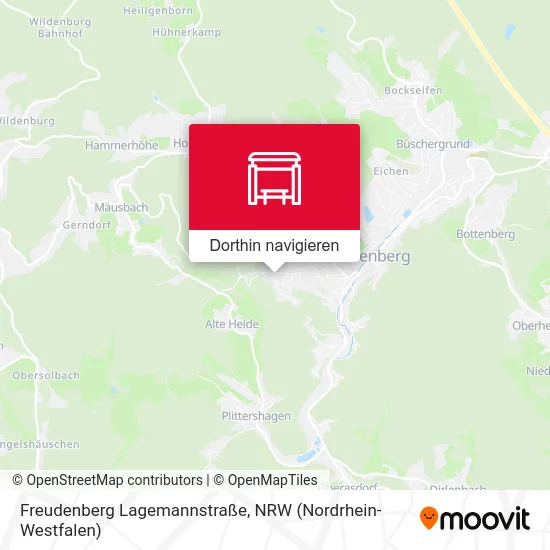 Freudenberg Lagemannstraße Karte