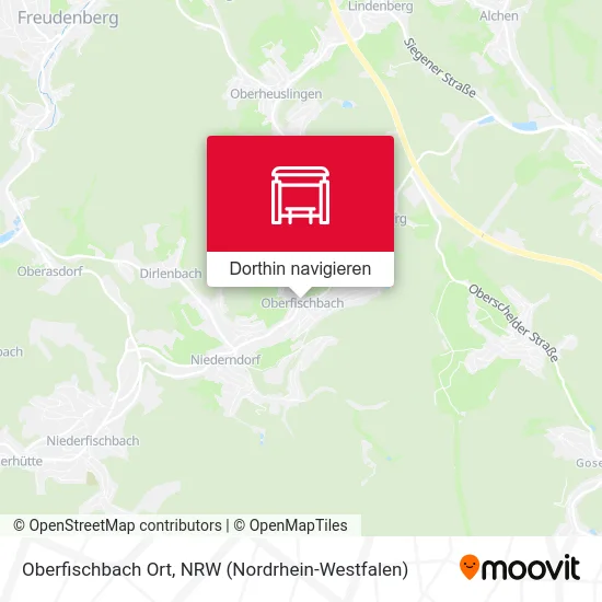 Oberfischbach Ort Karte