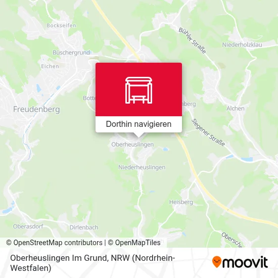 Oberheuslingen Im Grund Karte