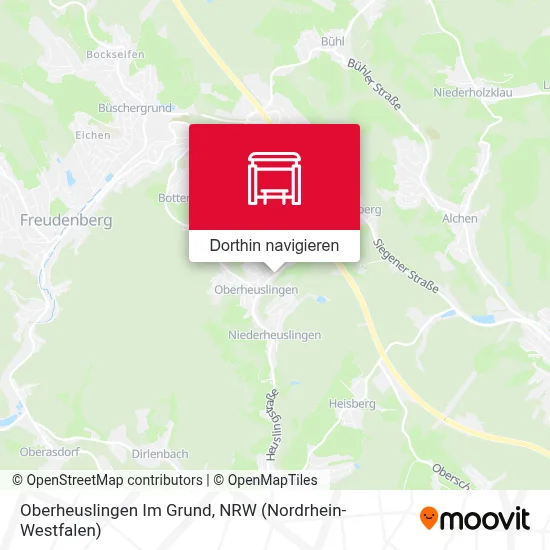 Oberheuslingen Im Grund Karte