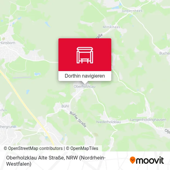 Oberholzklau Alte Straße Karte