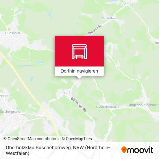 Oberholzklau Buschebornweg Karte