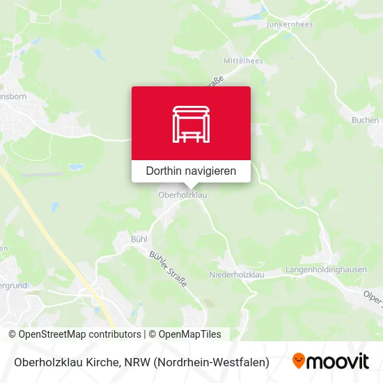 Oberholzklau Kirche Karte