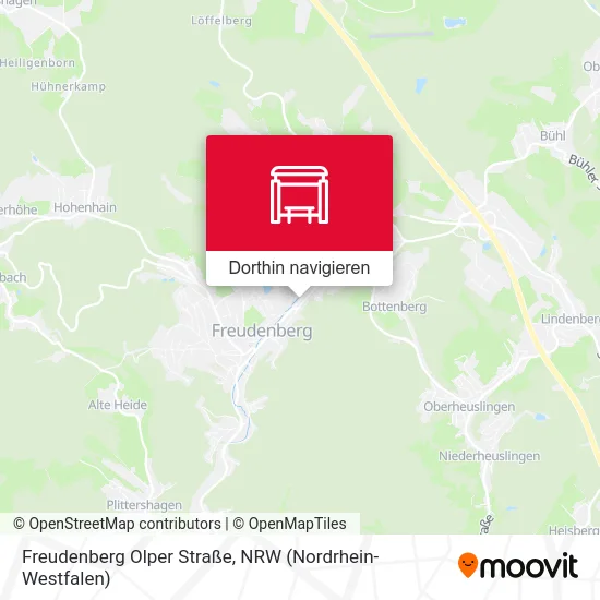 Freudenberg Olper Straße Karte