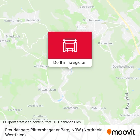 Freudenberg Plittershagener Berg Karte