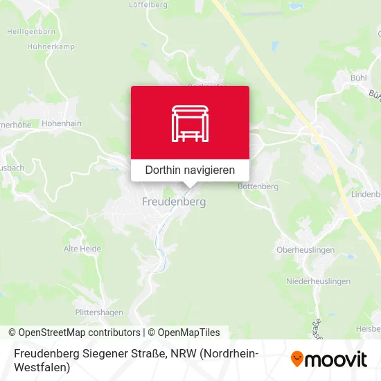Freudenberg Siegener Straße Karte
