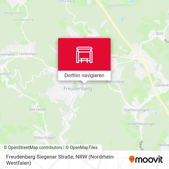 Freudenberg Siegener Straße Karte
