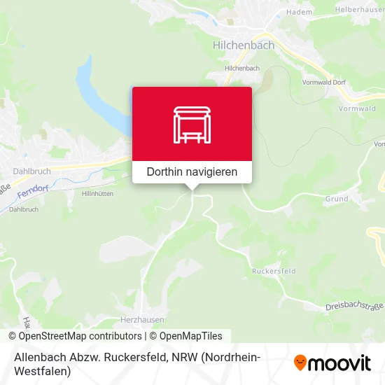 Allenbach Abzw. Ruckersfeld Karte