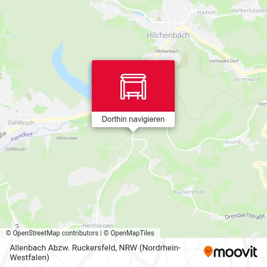 Allenbach Abzw. Ruckersfeld Karte