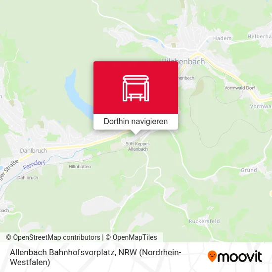 Allenbach Bahnhofsvorplatz Karte