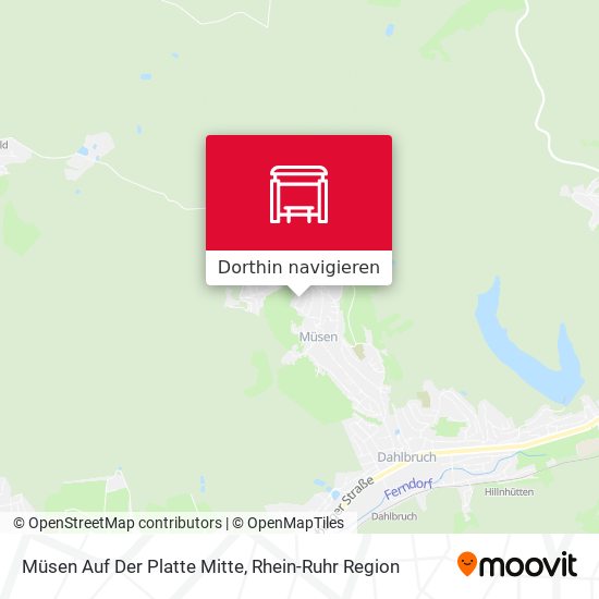 Müsen Auf Der Platte Mitte Karte