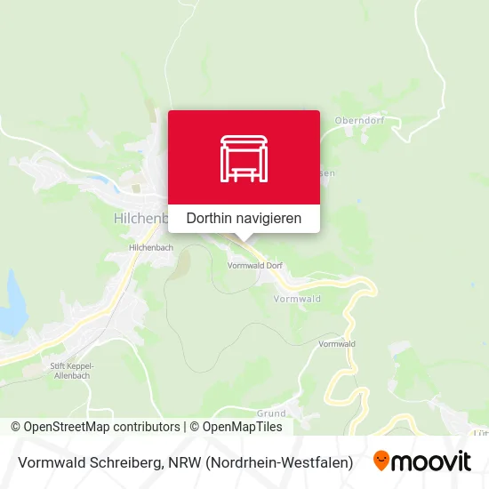 Vormwald Schreiberg Karte