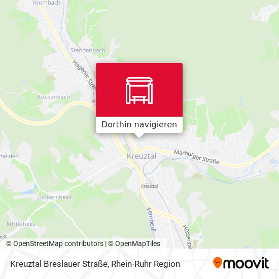 Kreuztal Breslauer Straße Karte