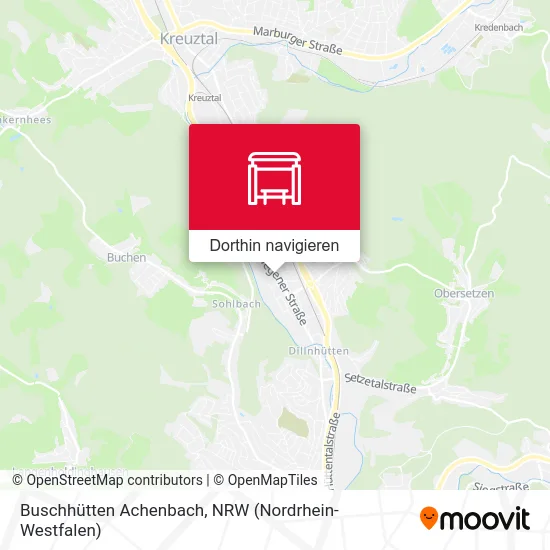 Buschhütten Achenbach Karte