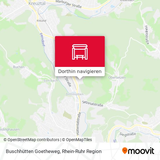 Buschhütten Goetheweg Karte