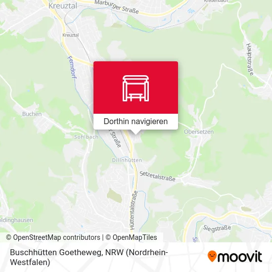 Buschhütten Goetheweg Karte