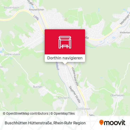 Buschhütten Hüttenstraße Karte