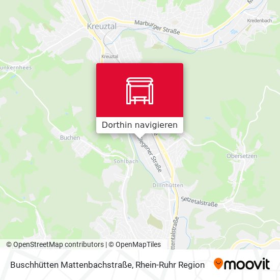 Buschhütten Mattenbachstraße Karte