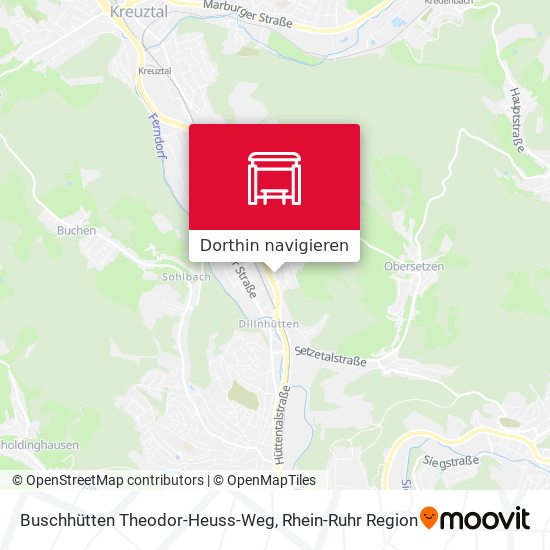Buschhütten Theodor-Heuss-Weg Karte