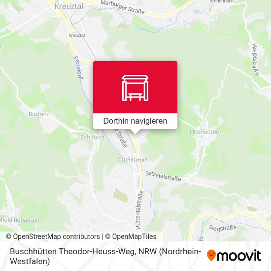 Buschhütten Theodor-Heuss-Weg Karte