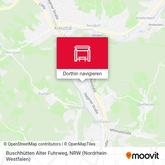 Buschhütten Alter Fuhrweg Karte