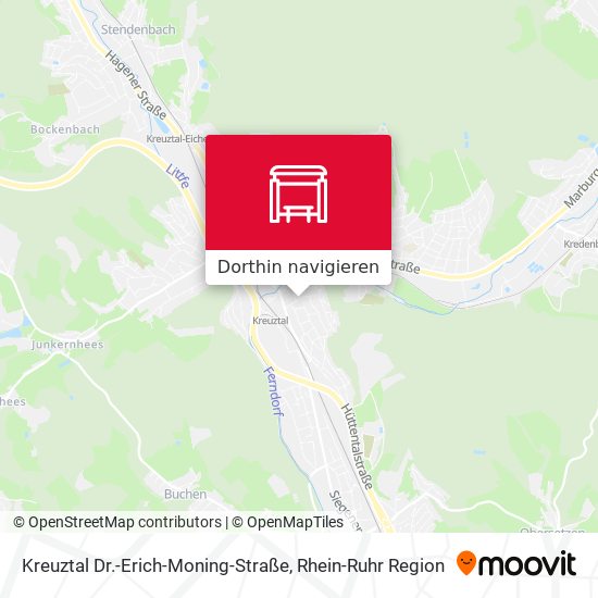 Kreuztal Dr.-Erich-Moning-Straße Karte