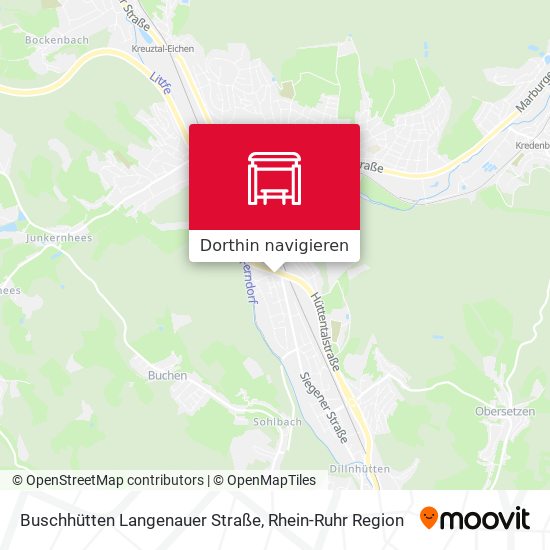 Buschhütten Langenauer Straße Karte