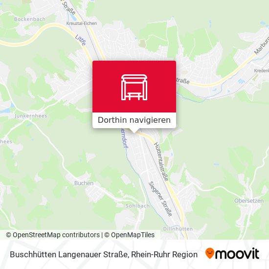 Buschhütten Langenauer Straße Karte