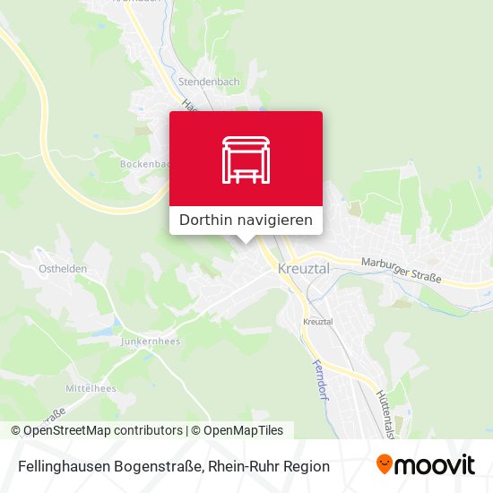 Fellinghausen Bogenstraße Karte