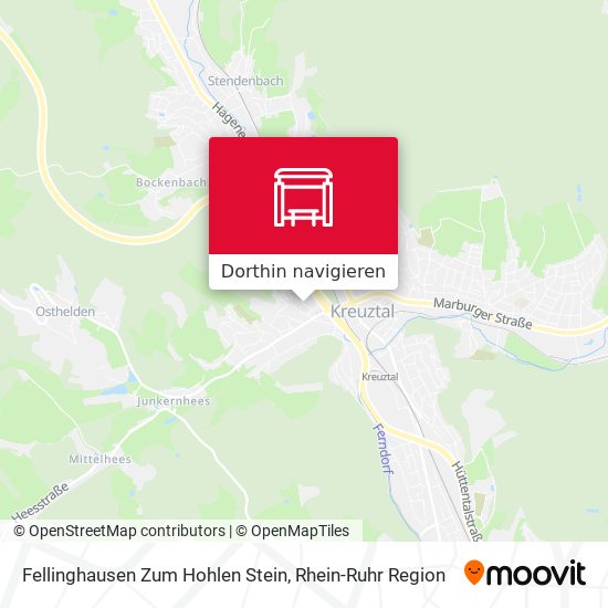 Fellinghausen Zum Hohlen Stein Karte