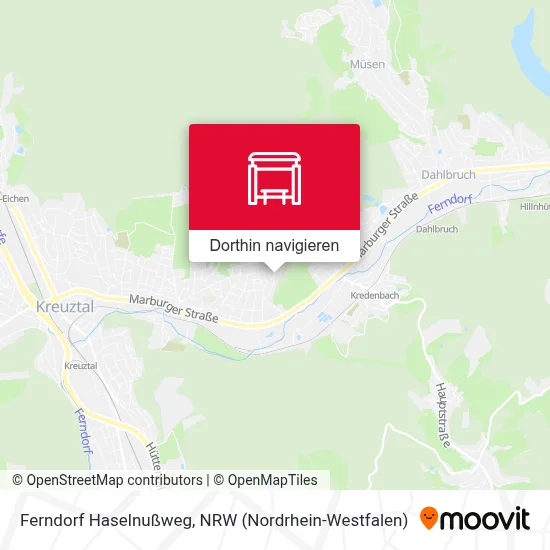 Ferndorf Haselnußweg Karte