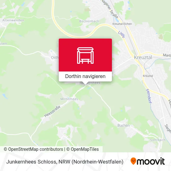 Junkernhees Schloss Karte