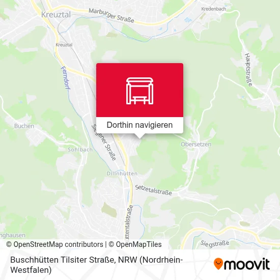 Buschhütten Tilsiter Straße Karte