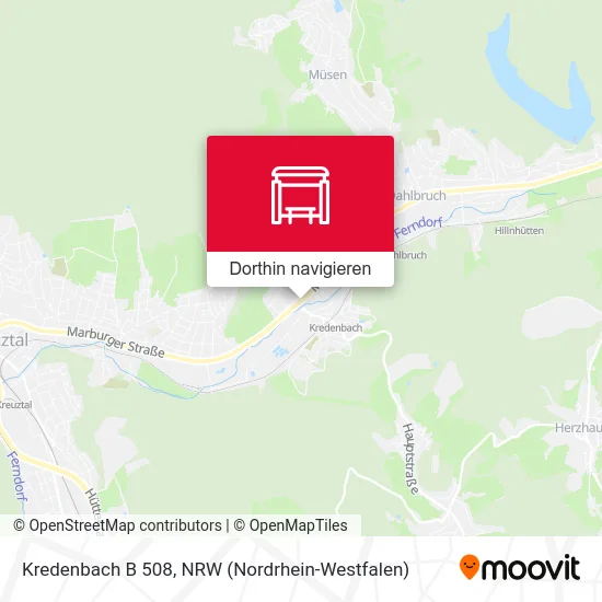 Kredenbach B 508 Karte