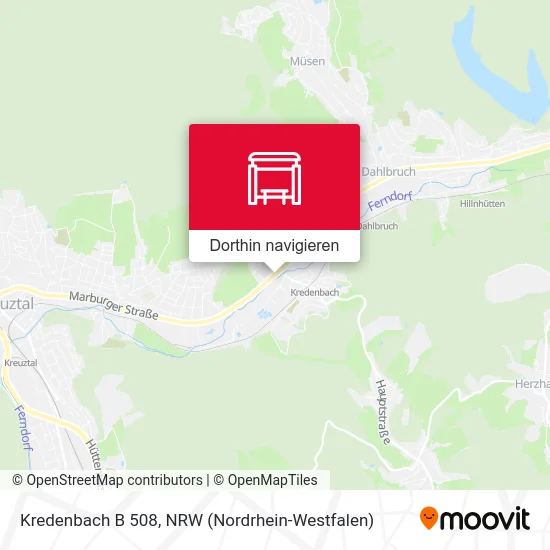 Kredenbach B 508 Karte