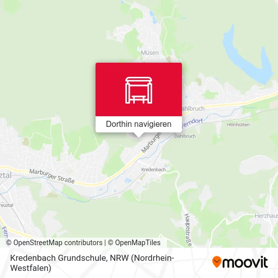 Kredenbach Grundschule Karte