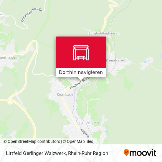 Littfeld Gerlinger Walzwerk Karte