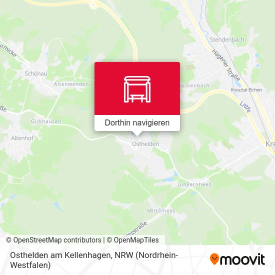 Osthelden am Kellenhagen Karte